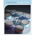 Casa si Gradina - Decoratiuni - Aromaterapie si lumanari - Difuzoare aromaterapie - Difuzor de aromaterapie functie umidificator si purificator aer, cu ultrasunete si cu iluminat LED, 500ML, Turcoaz - Infinity.ro