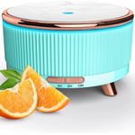 Casa si Gradina - Decoratiuni - Aromaterapie si lumanari - Difuzoare aromaterapie - Difuzor de aromaterapie functie umidificator si purificator aer, cu ultrasunete si cu iluminat LED, 500ML, Turcoaz - Infinity.ro