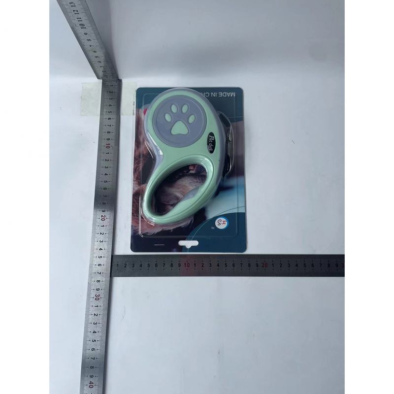 Petshop - Accesorii petshop - Zgarzi, lese si hamuri - Lese - Lesa automata retractabila, flippy, pentru caini, 5 m, 20 kg, abs, verde/bleu, 8x12x4 cm - Infinity.ro