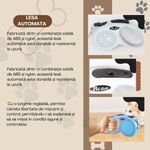 Petshop - Accesorii petshop - Zgarzi, lese si hamuri - Lese - Lesa automata retractabila, flippy, pentru caini, 5 m, 20 kg, abs, verde/bleu, 8x12x4 cm - Infinity.ro