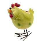 Casa si Gradina - Decoratiuni - Decoratiuni de sezon - Decoratiune pentru Paste, model gaina, 11.5x5x10 cm, verde - Infinity.ro