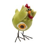 Casa si Gradina - Decoratiuni - Decoratiuni de sezon - Decoratiune pentru Paste, model gaina, 11.5x5x10 cm, verde - Infinity.ro