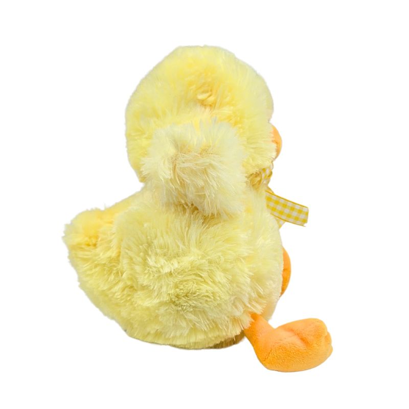 Jucarii, Copii si Bebe - Jucarii si jocuri - Jucarii de plus - Jucarie din plus, puisor cu fundita, culoarea galben, 20 cm - Infinity.ro