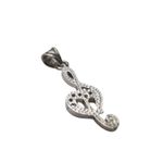 Fashion, accesorii si bijuterii - Femei - Bijuterii femei - Pandantive femei - Pandantiv argint 925 cheia sol cu inima - Infinity.ro