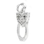 Fashion, accesorii si bijuterii - Femei - Bijuterii femei - Pandantive femei - Pandantiv din argint 925, bufnita cu pietre - Infinity.ro