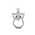 Fashion, accesorii si bijuterii - Femei - Bijuterii femei - Pandantive femei - Pandantiv din argint 925, bufnita cu pietre - Infinity.ro