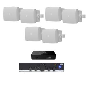 Sistem Audac 6 boxe albe WX302MK2, WI-FI, Bluetooth, radio internet