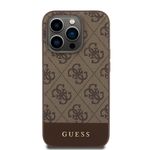 Laptop, Telefoane si Tablete - Telefoane mobile si accesorii - Accesorii Telefoane - Huse telefoane - Husa pentru iPhone 15 Pro - Guess Hardcase 4G Stripe Collection (GUHCP15LG4GLBR) - Maro - Infinity.ro