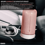 Electronice si Electrocasnice - Electrocasnice bucatarie - Mixere, tocatoare & roboti de bucatarie - Blendere si mini tocatoare - Blender Portabil EcoBlend Max ONSG®, Puternic Tehnologie Avansata, Otel Inoxidabil 6 Lame, 500ml, USB Reincarcabil, Roz - Infinity.ro