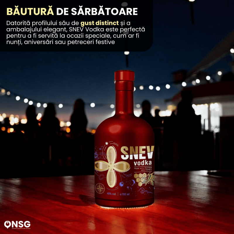 Market - Bauturi - Bauturi alcoolice - Vodka - Vodka SNEV™ by ONSG® cu Miere si Ardei Iute, Alcool Premium, Calitate Inalta, Aroma Unica, Infuzie Naturala, Gust Deosebit, Experienta Senzationala - Infinity.ro