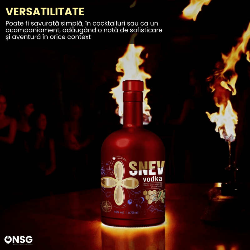Market - Bauturi - Bauturi alcoolice - Vodka - Vodka SNEV™ by ONSG® cu Miere si Ardei Iute, Alcool Premium, Calitate Inalta, Aroma Unica, Infuzie Naturala, Gust Deosebit, Experienta Senzationala - Infinity.ro
