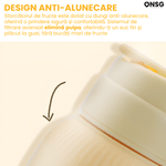 Electronice si Electrocasnice - Electrocasnice bucatarie - Mixere, tocatoare & roboti de bucatarie - Blendere si mini tocatoare - Mini Blender Multifunctional Wireless FreshFusion Pro ONSG®, Motor Puternic, Design Ergonomic, Anti-Alunecare, Capacitate 800ml, Cablu Tip C, Galben - Infinity.ro