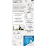 Laptop, Telefoane si Tablete - Telefoane mobile si accesorii - Accesorii Telefoane - Suport si docking telefoane - Suport Inteligent Telefon 360Capture SmartTrack ONSG®, Urmarire Faciala, Fotografiere, Rotire 360 Grade, Schimbare Pozitie, Bluetooth, Alb - Infinity.ro