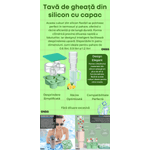 Casa si Gradina - Bucatarie si vesela - Accesorii bar - Forme cuburi de gheata - Forma Cuburi Gheata Cilindrice ONSG®, Silicon Flexibil, pentru Termosuri si Pahare de 0.6-1.2 Litri, Verde - Infinity.ro