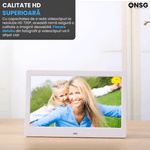 TV, Audio-Video si Foto - Aparate foto si accesorii - Accesorii foto si video - Rame foto digitale - Rama Foto Digitala Smart Cloud de 10 Inch by ONSG®, Multifunctionala, HD, Alb - Infinity.ro
