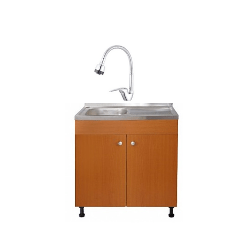 Casa si Gradina - Mobilier - Seturi de mobilier - Seturi bucatarie - Masca Chiuveta Cires,Tempo line,cu 2 usi, 80x50x80 cm,Pal 18mm - Infinity.ro