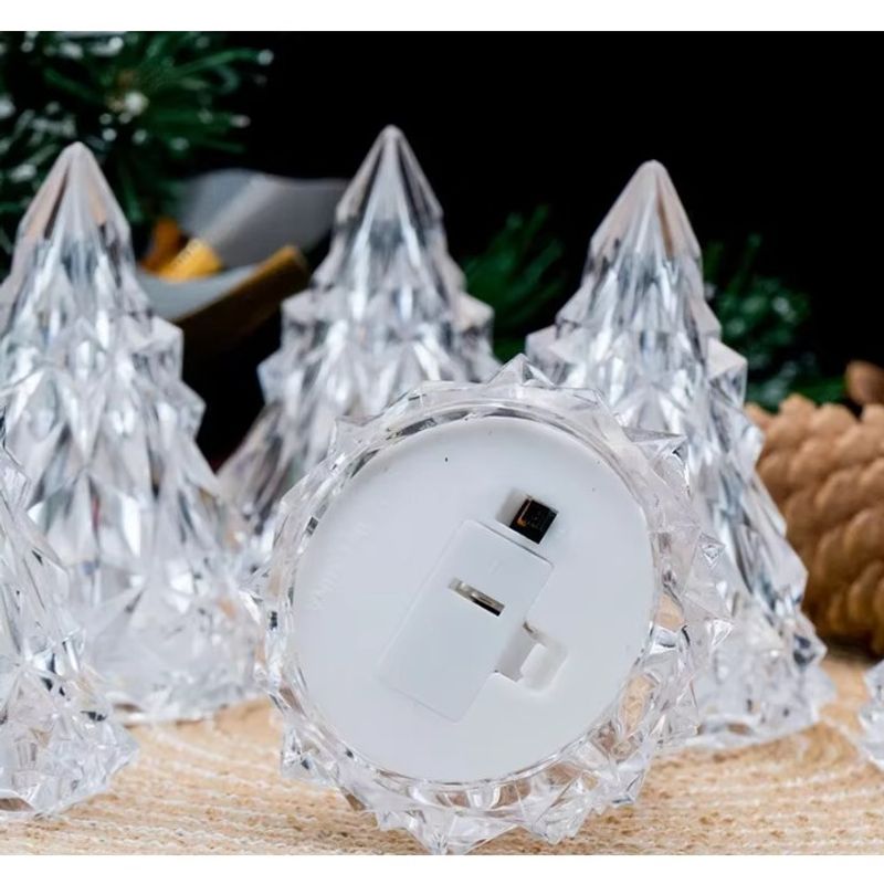 Casa si Gradina - Corpuri si surse de iluminat - Veioze si lampi - Lampi de veghe - Lampa de veghe, flippy, model iceberg, lumina calda, cu baterii, transparenta, 6.5x8 cm - Infinity.ro