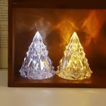 Casa si Gradina - Corpuri si surse de iluminat - Veioze si lampi - Lampi de veghe - Lampa de veghe, flippy, model iceberg, lumina calda, cu baterii, transparenta, 6.5x8 cm - Infinity.ro