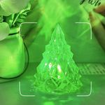 Casa si Gradina - Corpuri si surse de iluminat - Veioze si lampi - Lampi de veghe - Lampa de veghe, flippy, model iceberg, lumina rece, cu baterii, verde, 6.5x8 cm - Infinity.ro