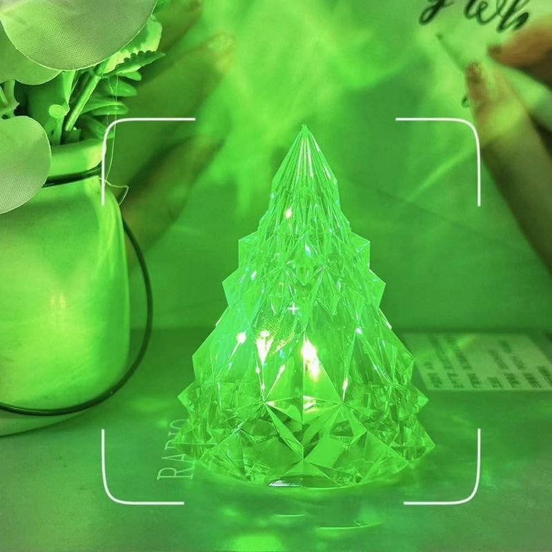 Casa si Gradina - Corpuri si surse de iluminat - Veioze si lampi - Lampi de veghe - Lampa de veghe, flippy, model iceberg, lumina rece, cu baterii, verde, 6.5x8 cm - Infinity.ro