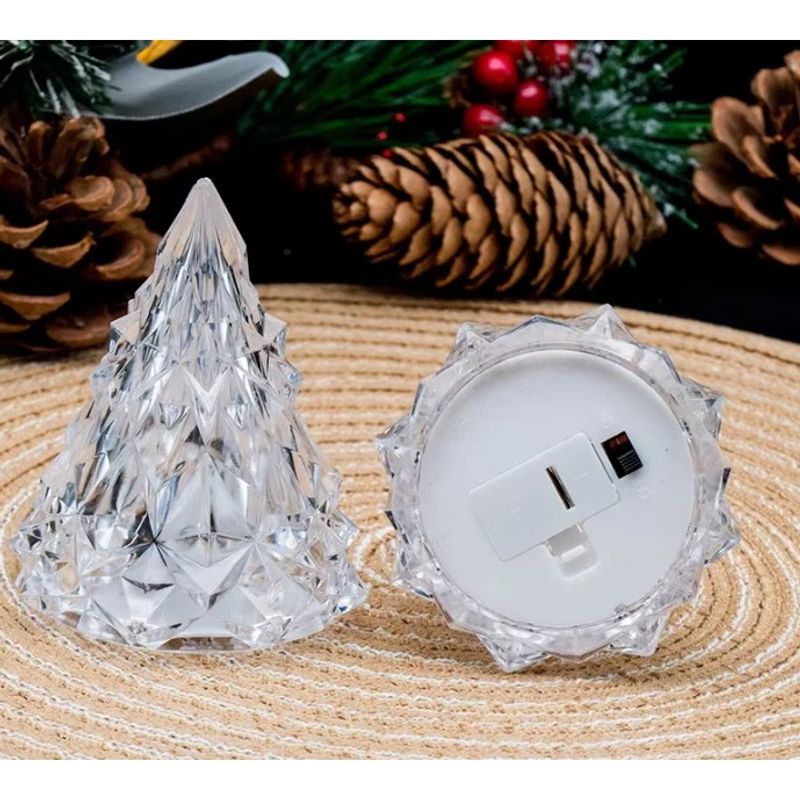 Casa si Gradina - Corpuri si surse de iluminat - Veioze si lampi - Lampi de veghe - Lampa de veghe, flippy, model iceberg, lumina calda, cu baterii, transparenta, 6.5x8 cm - Infinity.ro
