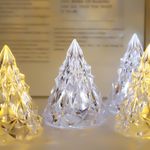 Casa si Gradina - Corpuri si surse de iluminat - Veioze si lampi - Lampi de veghe - Lampa de veghe, flippy, model iceberg, lumina calda, cu baterii, transparenta, 6.5x8 cm - Infinity.ro