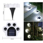 Casa si Gradina - Corpuri si surse de iluminat - Iluminat exterior - Lampi solare - Lampa solara led, tip laba de urs, pentru gazon sau gradina, rezistenta la apa, flippy, alb rece - Infinity.ro