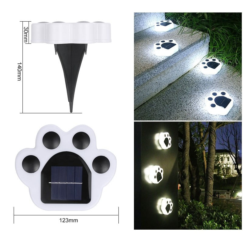 Casa si Gradina - Corpuri si surse de iluminat - Iluminat exterior - Lampi solare - Lampa solara led, tip laba de urs, pentru gazon sau gradina, rezistenta la apa, flippy, alb rece - Infinity.ro