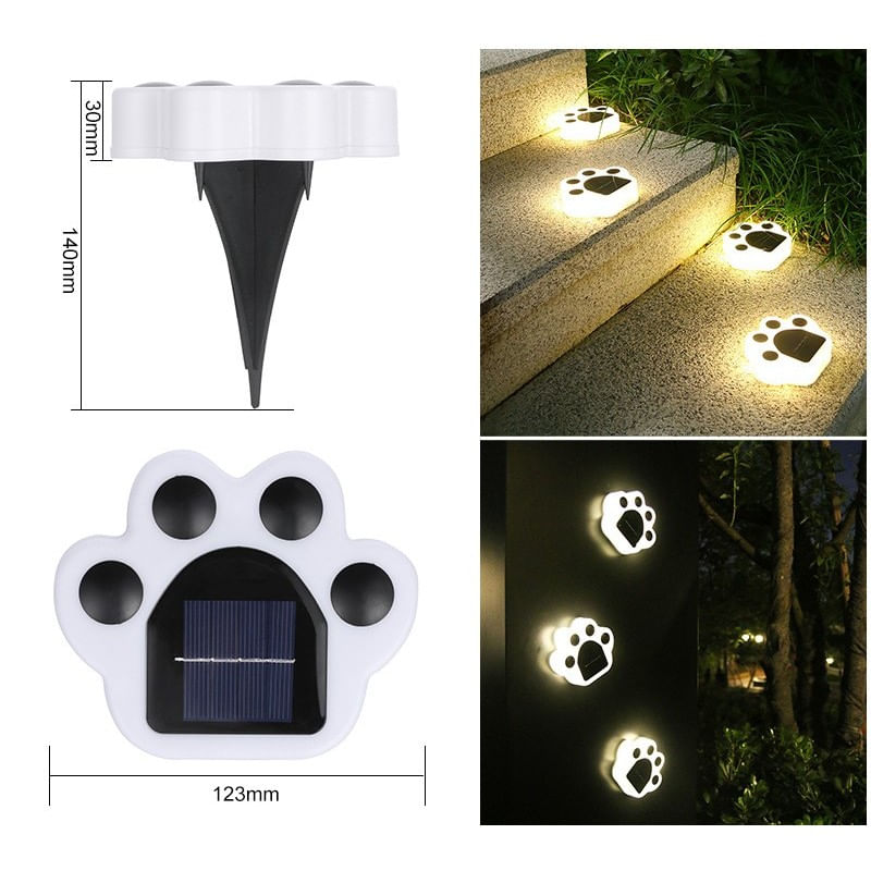 Casa si Gradina - Corpuri si surse de iluminat - Iluminat exterior - Lampi solare - Lampa solara led, tip laba de urs, pentru gazon sau gradina, rezistenta la apa, flippy, alb cald - Infinity.ro