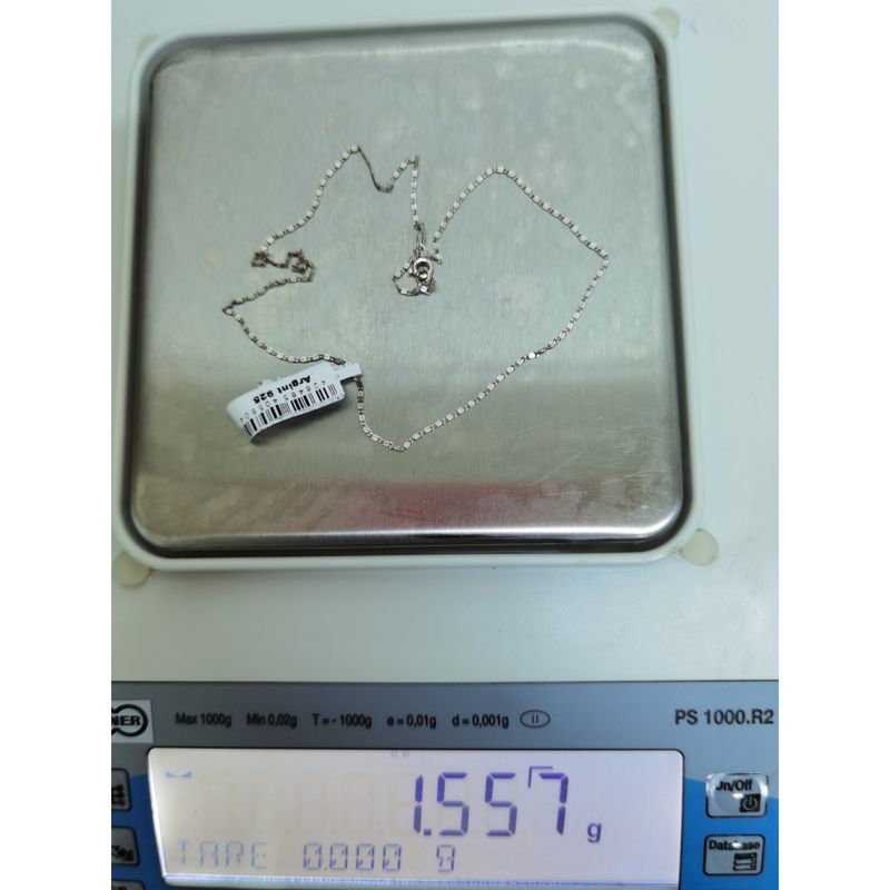Fashion, accesorii si bijuterii - Femei - Bijuterii femei - Coliere femei - Lantisor din argint 925, model plat rotund (ccc), 39 cm - Infinity.ro