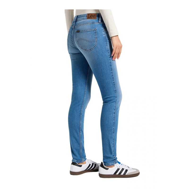 Fashion, accesorii si bijuterii - Femei - Imbracaminte femei - Pantaloni femei - Blugi dama Scarlett Skinny  LEE 112355249, W31-L33 US, Albastru - Infinity.ro