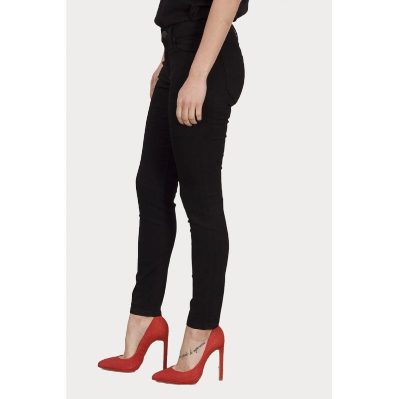 Fashion, accesorii si bijuterii - Femei - Imbracaminte femei - Pantaloni femei - Blugi dama Scarlett Skinny  LEE L526FS47 W28-L31 US Negru - Infinity.ro