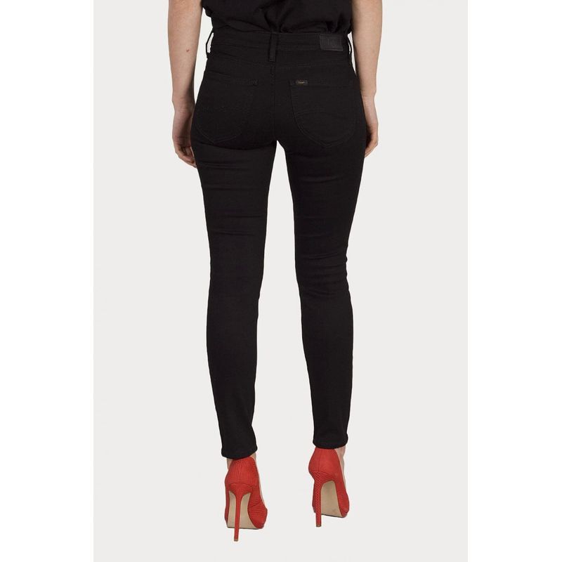 Fashion, accesorii si bijuterii - Femei - Imbracaminte femei - Pantaloni femei - Blugi dama Scarlett Skinny  LEE L526FS47 W28-L31 US Negru - Infinity.ro