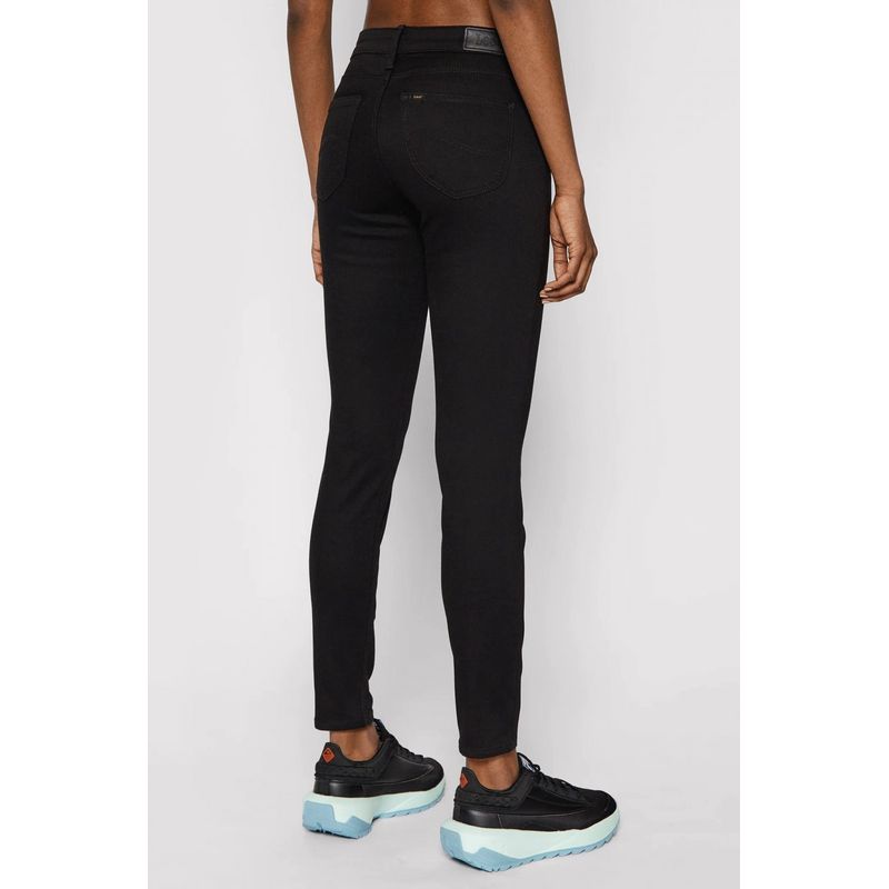 Fashion, accesorii si bijuterii - Femei - Imbracaminte femei - Pantaloni femei - Blugi dama Scarlett Skinny  LEE L526FS47 W28-L31 US Negru - Infinity.ro