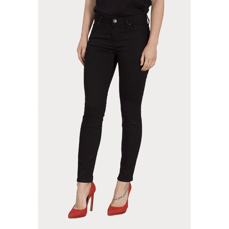 Fashion, accesorii si bijuterii - Femei - Imbracaminte femei - Pantaloni femei - Blugi dama Scarlett Skinny  LEE L526FS47 W28-L31 US Negru - Infinity.ro