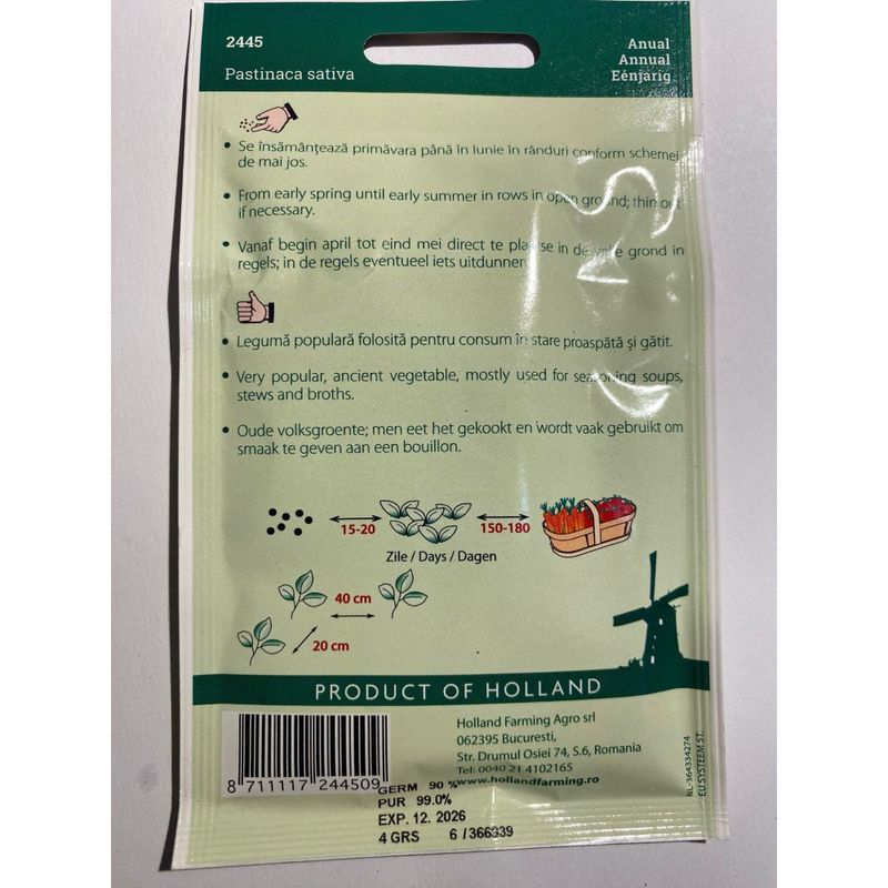 Casa si Gradina - Gradinarit si plante - Plante si ghivece - Bulbi, seminte si rasaduri - Seminte de pastarnac Van Guernsey 5g - Infinity.ro