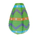 Casa si Gradina - Corpuri si surse de iluminat - Iluminat exterior - Felinare - Felinar din hartie, cu suport metalic, 10x15 cm, culoarea verde - Infinity.ro