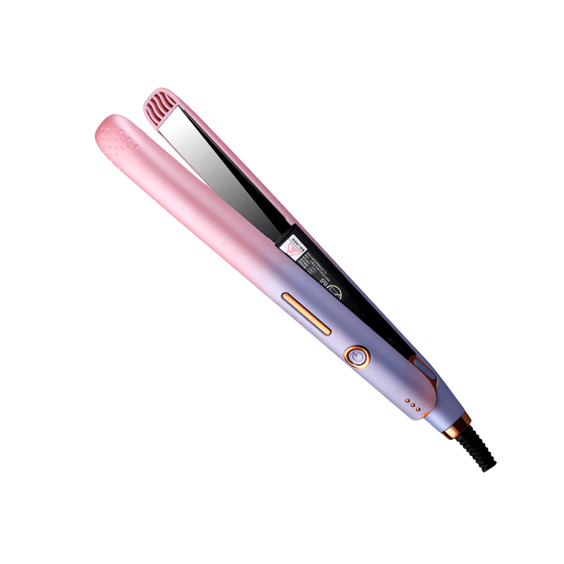 Ingrijire personala si Cosmetice - Aparate & accesorii ingrijire personala - Hair styling - Placi de indreptat parul - Placa de Par Profesionala de Indreptat GlamorStyle Pro ONSG®, Ioni Negativi, Ceramica, Control Temperatura,  Roz - Infinity.ro