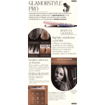 Ingrijire personala si Cosmetice - Aparate & accesorii ingrijire personala - Hair styling - Placi de indreptat parul - Placa de Par Profesionala de Indreptat GlamorStyle Pro ONSG®, Ioni Negativi, Ceramica, Control Temperatura,  Roz - Infinity.ro