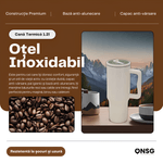 Casa si Gradina - Bucatarie si vesela - Accesorii bar - Termosuri si Cani termos - Cana Termica 40oz by ONSG®, Otel Inoxidabil, Capac Etans cu Pai, Izolatie Dubla pentru Bauturi Reci si Calde - Infinity.ro