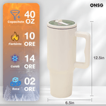 Casa si Gradina - Bucatarie si vesela - Accesorii bar - Termosuri si Cani termos - Cana Termica 40oz by ONSG®, Otel Inoxidabil, Capac Etans cu Pai, Izolatie Dubla pentru Bauturi Reci si Calde - Infinity.ro