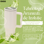 Casa si Gradina - Bucatarie si vesela - Accesorii bar - Termosuri si Cani termos - Cana Termica 40oz by ONSG®, Otel Inoxidabil, Capac Etans cu Pai, Izolatie Dubla pentru Bauturi Reci si Calde - Infinity.ro