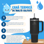 Casa si Gradina - Bucatarie si vesela - Accesorii bar - Termosuri si Cani termos - Cana Termos Stanley Quencher H2.0 Flowstate by ONSG® din Otel Inoxidabil, 1180ml, Negru - Infinity.ro