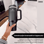 Casa si Gradina - Bucatarie si vesela - Accesorii bar - Termosuri si Cani termos - Cana Termos Stanley Quencher H2.0 Flowstate by ONSG® din Otel Inoxidabil, 1180ml, Negru - Infinity.ro