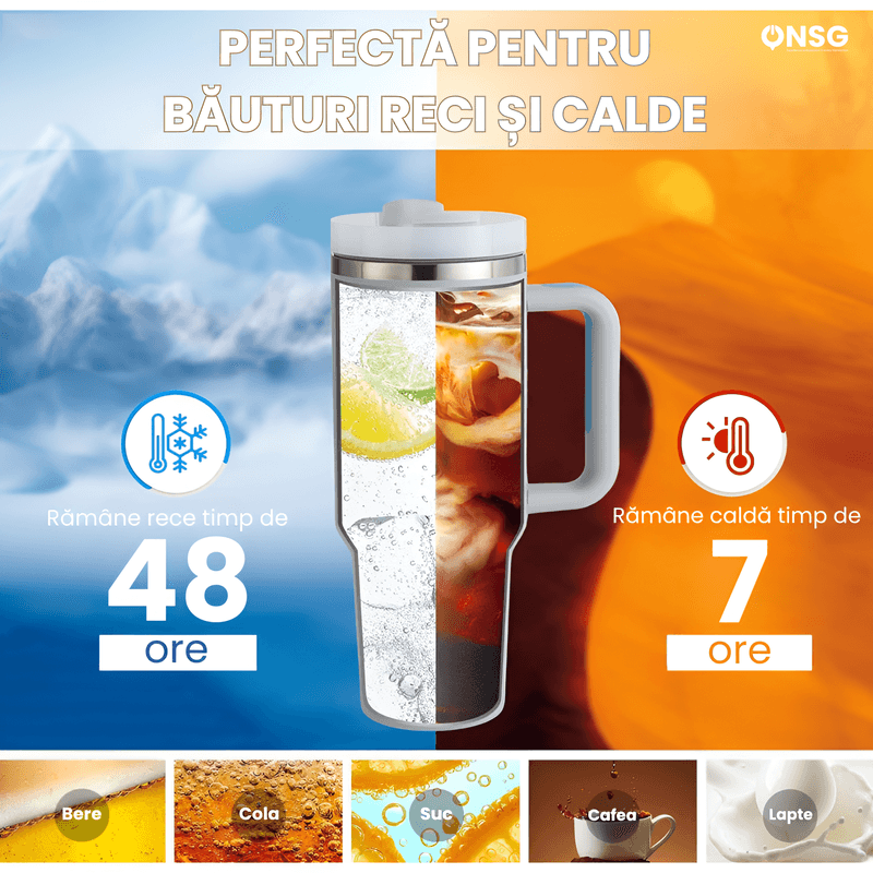 Casa si Gradina - Bucatarie si vesela - Accesorii bar - Termosuri si Cani termos - Cana Termos Stanley Quencher H2.0 Flowstate by ONSG® din Otel Inoxidabil, 1180ml, Negru - Infinity.ro