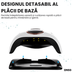 Ingrijire personala si Cosmetice - Aparate & accesorii ingrijire personala - Aparate cosmetice - Aparate pentru manichiura-pedichiura - Lampa LED Profesionala pentru Unghii DiamongGlow ONSG®, 168W, Uscare Rapida, Tehnologie Avansata, Design Ergonomic - Infinity.ro