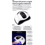 Ingrijire personala si Cosmetice - Aparate & accesorii ingrijire personala - Aparate cosmetice - Aparate pentru manichiura-pedichiura - Lampa LED Profesionala pentru Unghii DiamongGlow ONSG®, 168W, Uscare Rapida, Tehnologie Avansata, Design Ergonomic - Infinity.ro