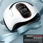 Ingrijire personala si Cosmetice - Aparate & accesorii ingrijire personala - Aparate cosmetice - Aparate pentru manichiura-pedichiura - Lampa LED Profesionala pentru Unghii DiamongGlow ONSG®, 168W, Uscare Rapida, Tehnologie Avansata, Design Ergonomic - Infinity.ro