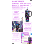 Casa si Gradina - Bucatarie si vesela - Accesorii bar - Termosuri si Cani termos - Cana Termos Stanley Quencher H2.0 Flowstate Editia Barbie '80S ROCKERS by ONSG® din Otel Inoxidabil, 1180ml - Infinity.ro