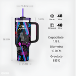 Casa si Gradina - Bucatarie si vesela - Accesorii bar - Termosuri si Cani termos - Cana Termos Stanley Quencher H2.0 Flowstate Editia Barbie '80S ROCKERS by ONSG® din Otel Inoxidabil, 1180ml - Infinity.ro